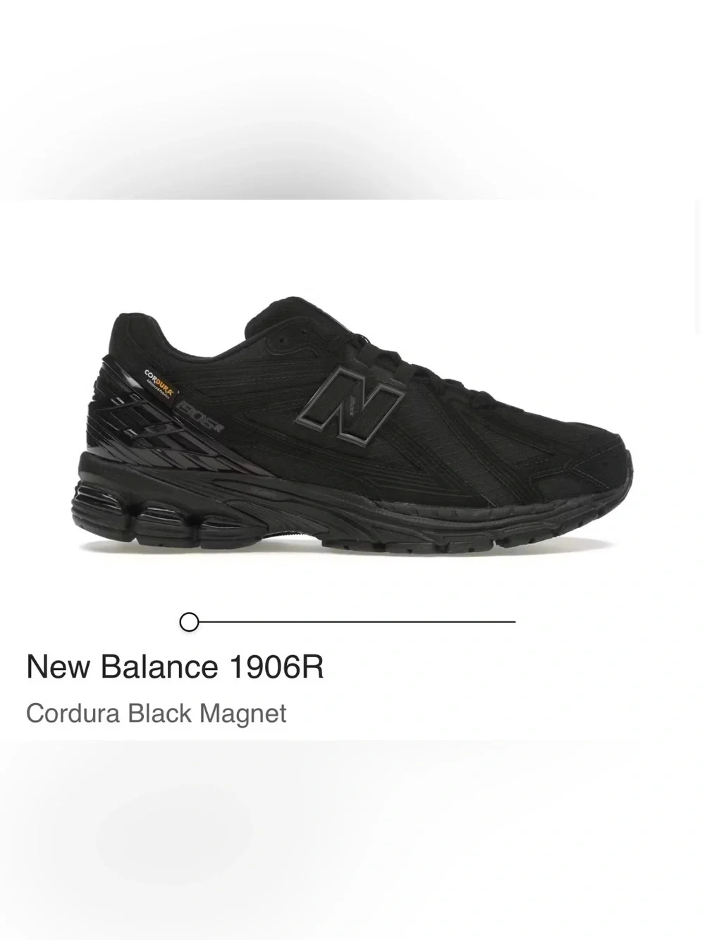NWT New Balance 1906R “Cordura Black Magnet” Men’s Size 11